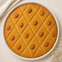صينية بسبوسة بالسمنة البلدي وسط